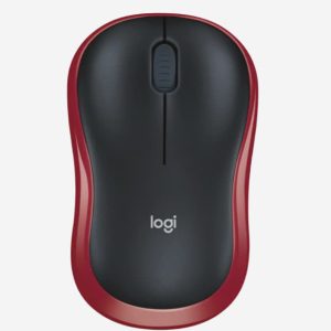 (MOUSE) LOGITECH M185 WIRELESS/OPTICAL/AA/ĐỎ (RED)/NB