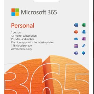 Microsoft 365 Personal AllLng Sub PKLic 1YR Online APAC EM C2R NR (QQ2-00003)